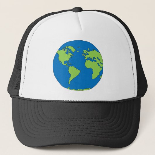 Planet Erde Truckerkappe (Vorderseite)
