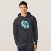 Planet Erde und ihr Mond: Himmelswunder Hoodie (Vorne ganz)