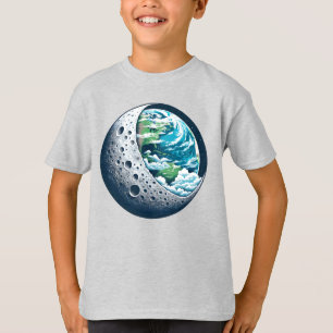 Planet Erde und ihr Mond: Himmelswunder Unisex T-Shirt