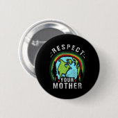 Planet Erde und Klimawandel - Männer Frauen Ki Button (Vorne & Hinten)