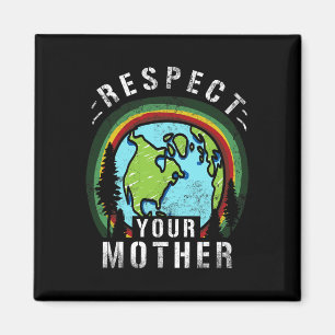Planet Erde und Klimawandel - Männer Frauen Ki Magnet