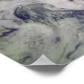 Planet Erde und Mond Poster (Ecke)