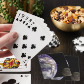 Planet Erde und Mond Spielkarten (In Situ)