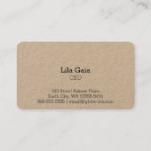 Planet Erde Visitenkarte (Rückseite)