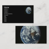 Planet-Erde-Visitenkarte Visitenkarte (Vorne/Hinten)