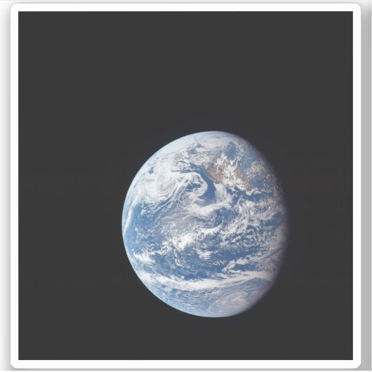 Planet Erde von der Apollo 11 Crew genommen. Aufkleber (Vorderseite)