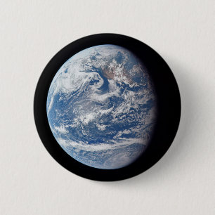Planet Erde von der Apollo 11 Crew genommen. Button