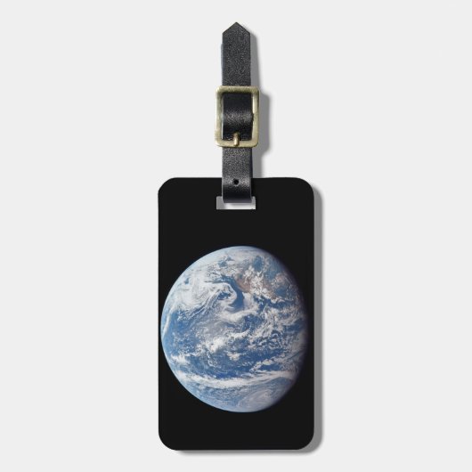 Planet Erde von der Apollo 11 Crew genommen. Gepäckanhänger (Vorderseite vertikal)