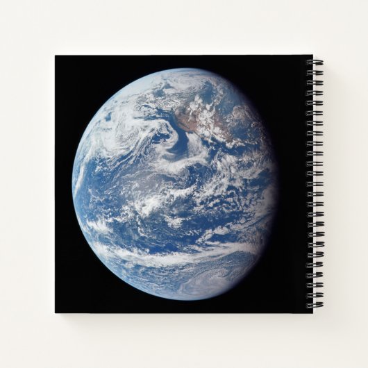 Planet Erde von der Apollo 11 Crew genommen. Notizblock (Rückseite)