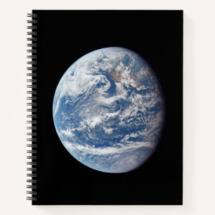 Planet Erde von der Apollo 11 Crew genommen. Notizblock