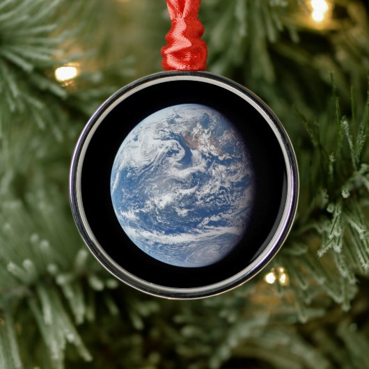 Planet Erde von der Apollo 11 Crew genommen. Ornament Aus Metall (Baum)