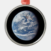 Planet Erde von der Apollo 11 Crew genommen. Ornament Aus Metall (Vorne)