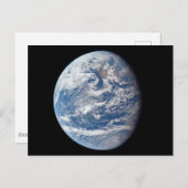 Planet Erde von der Apollo 11 Crew genommen. Postkarte (Vorne/Hinten)