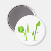 PLANET ERDHERZÜBERWACHUNG MAGNET (Vorderseite/Rückseite)