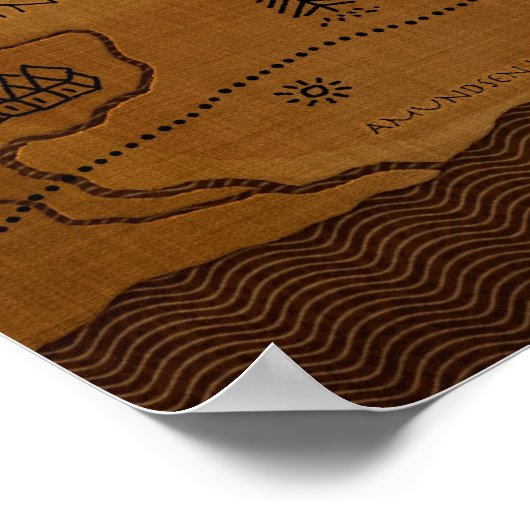 Planet erdumkehrt poster (Ecke)