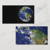 PLANET ERDWELTRAUMFOTOGRAFIE BLUES GRÜNTÖNE SCHWAR VISITENKARTE (Vorne/Hinten)