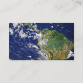 PLANET ERDWELTRAUMFOTOGRAFIE BLUES GRÜNTÖNE SCHWAR VISITENKARTE (Rückseite)