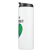 Planet Erstes umweltfreundliches Icon Happy Earth  Thermosbecher (Nach rechts gedreht)