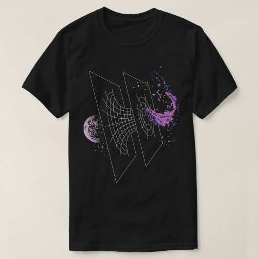 Planet Ether Wormhole Design T-Shirt (Design vorne)