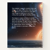 Planet Exploration Book Cover Inspiration Notebook Notizblock (Rückseite)