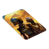 Planet Explorers Afrofuturistische Science Fiction Magnet (Rechte Seite)