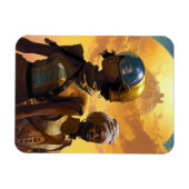 Planet Explorers Afrofuturistische Science Fiction Magnet (Horizontal)