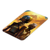 Planet Explorers Afrofuturistische Science Fiction Magnet (Linke Seite)