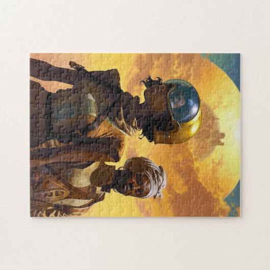 Planet Explorers Afrofuturistische Science Fiction Puzzle (Horizontal)