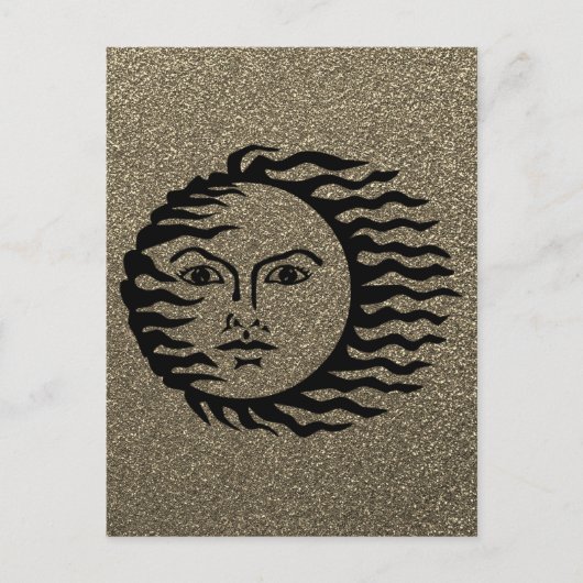 Planet Face Postkarte (Vorderseite)