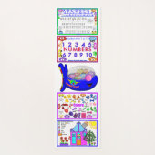 Planet Flüchtige Blick-A-Boo Lernen Spiele Mat Ser Yogamatte (Rückseite)