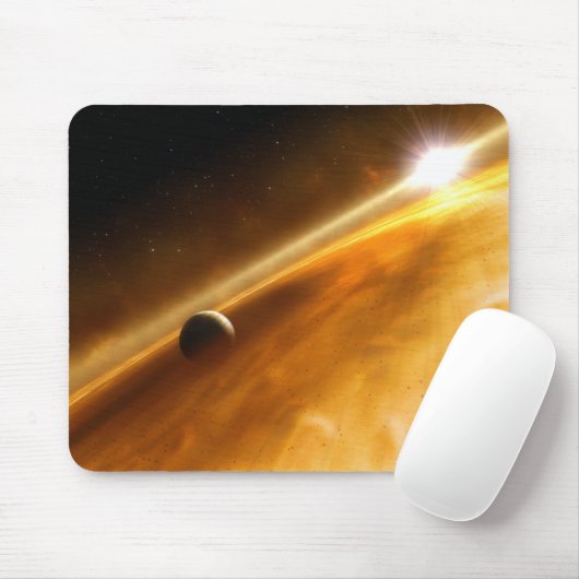 Planet Fomalhaut B, das einen Stern in Umlauf Mousepad (Mit Mouse)