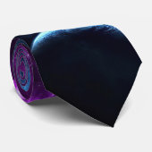 Planet Galaxy Neck Tie Krawatte (Gerollt)