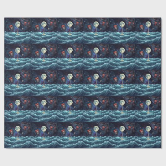 Planet Geschenkpapier (Flach)