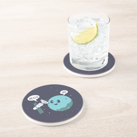 Planet Getränkeuntersetzer (Seite)