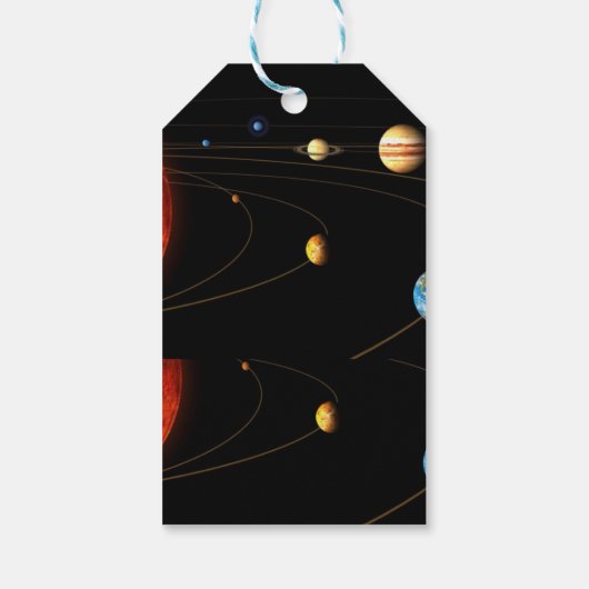 Planet Gift Tag Geschenkanhänger (Rückseite)