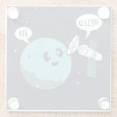 Planet Glasuntersetzer (Rückseite)