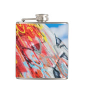 Planet Graffiti Flachmann (Vorderseite)