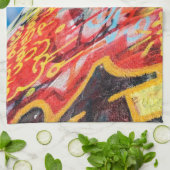 Planet Graffiti Küchentuch (Gefaltet)