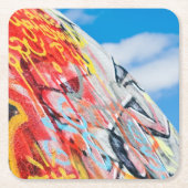 Planet Graffiti Rechteckiger Pappuntersetzer (Vorderseite)