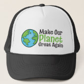Planet Great Again Trucker Hat Truckerkappe (Vorderseite)