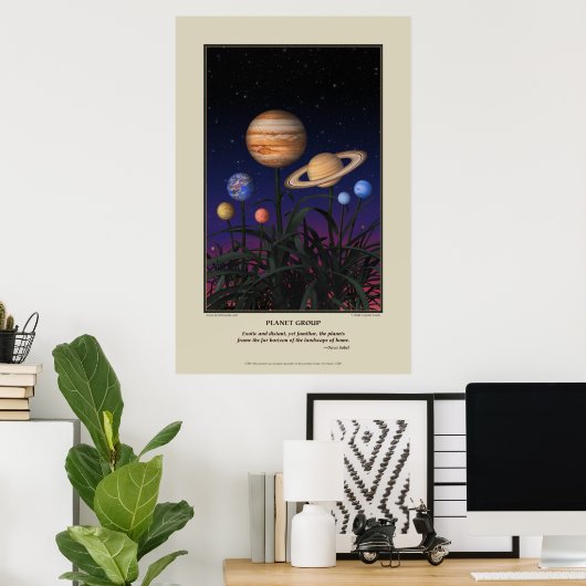 Planet Group Print Poster (Heimbüro)