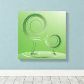 Planet grün leinwanddruck (Insitu (Holzboden))