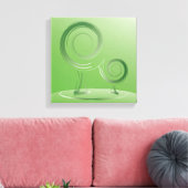 Planet grün leinwanddruck (Insitu (Wohnzimmer))