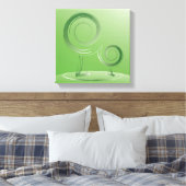 Planet grün leinwanddruck (Insitu (Schlafzimmer))