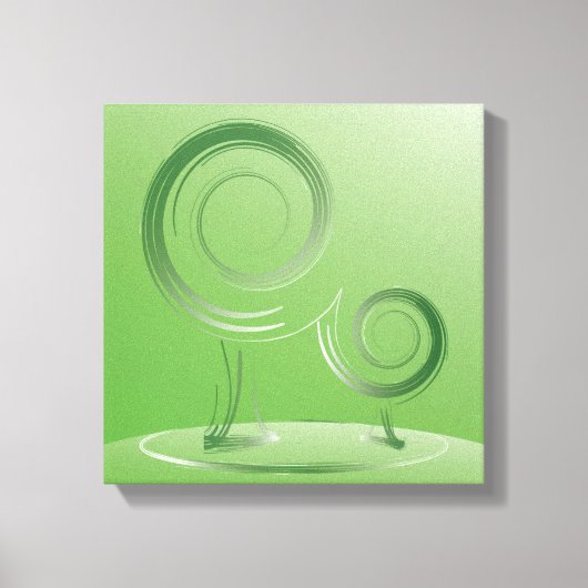 Planet grün leinwanddruck (Vorderseite)