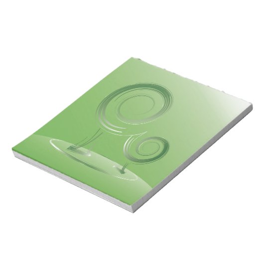 Planet grün notizblock (Rotiert)