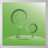 Planet grün poster (Vorne)