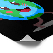 Planet hebt Planet Planet Planet Workout Environme Poster (Ecke)