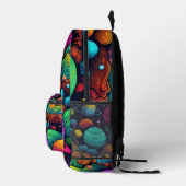 Planet-Hintergrund Bedruckter Rucksack (Rechts)