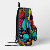 Planet-Hintergrund Bedruckter Rucksack (Links)